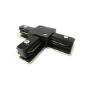 Giunto a T Connettori Per Binario Dei Faretti Led A Binario Modello T Colore Nero Per Monofase