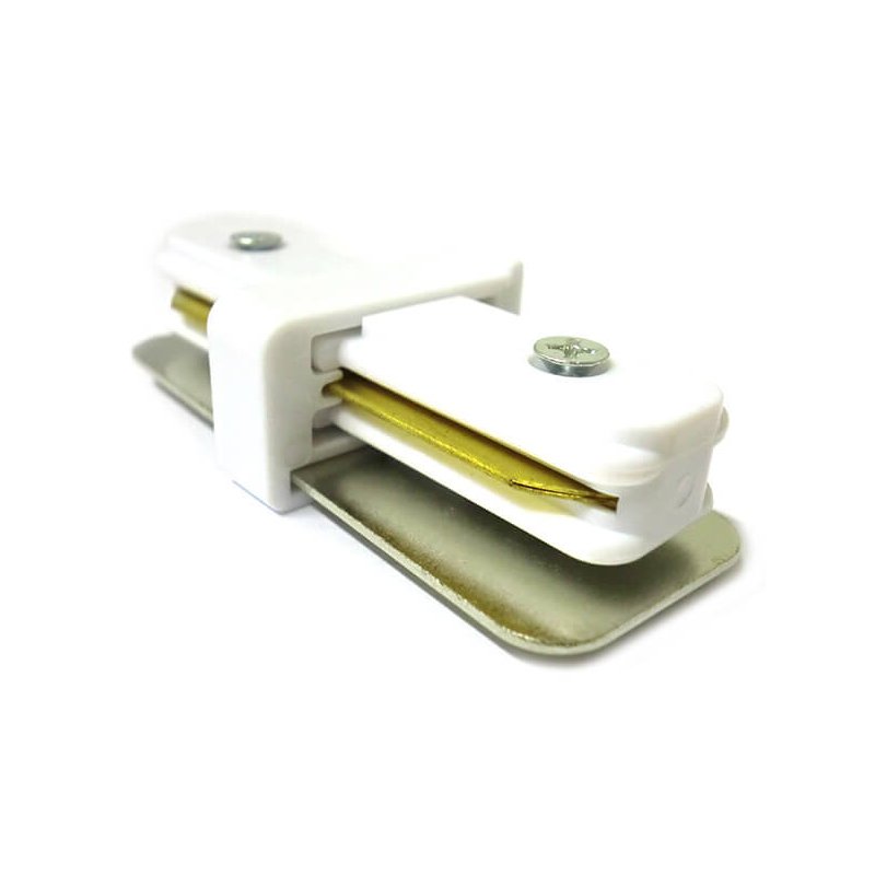 Giunto Lineare a I Connettore Per Binario Illuminazione Faretti Led Modello I Colore Bianco Per Monofase