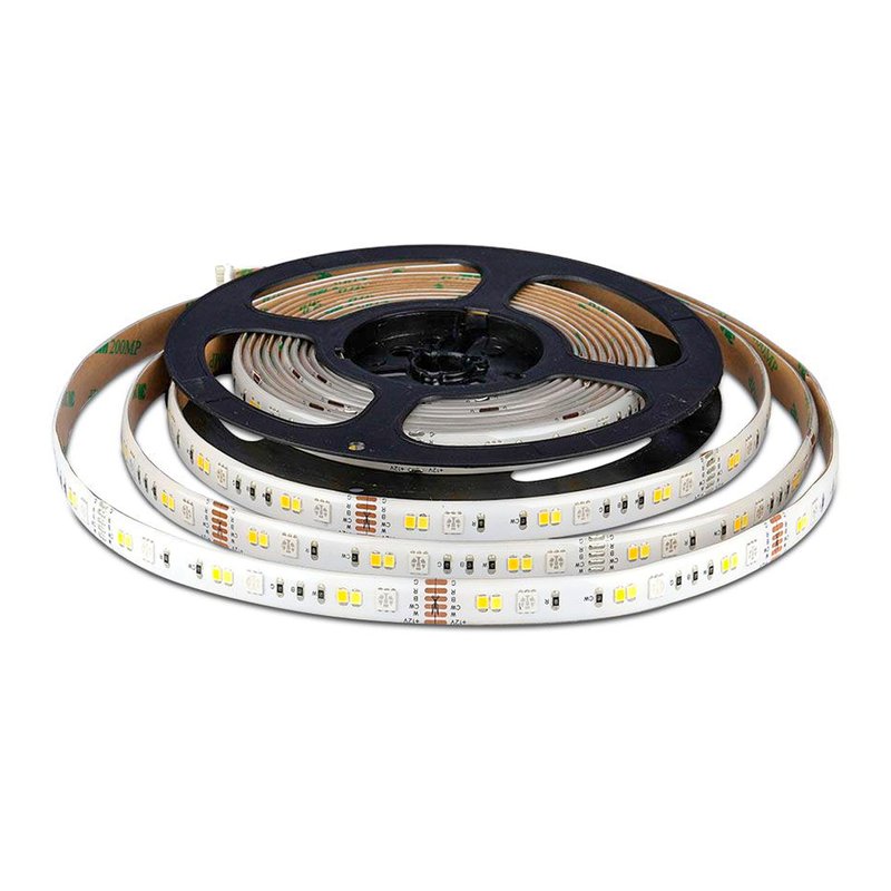 Kit Bobina Striscia Led RGB+CCT IP65 Con Centralina WiFi Compatibile Con Amazon Alexa Google Alimentatore Telecomando SKU-2628