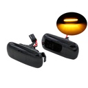 Kit Freccia Laterale a Led Side Marker Lente Nero Fume Luce Arancione Per Audi A3 S3 A4 S4 B6 B7 B8 A6 8N0949127A