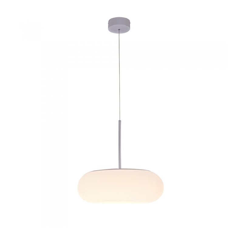 Lampada Led A Sospensione Moderna Rotonda Colore Bianco Diametro 500mm 40W 3000K Dimmerabile Triac SKU-40031