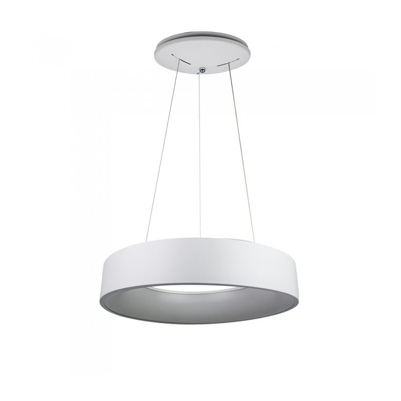 Lampada Led A Sospensione Moderno Circolare Colore Bianco Diametro 450mm 25W 3000K Dimmerabile SKU-3992