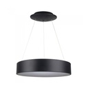 Lampada Led A Sospensione Moderno Circolare Colore Nero Diametro 600mm 30W 3000K Dimmerabile SKU-3996