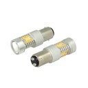 Lampada Led BAY15D 1157 12V P21/5W Dual Color Bianco + Arancione 28 Smd 2835 Frecce