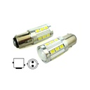 Lampada Led BAY15D 1157 P21/5W 12V 24V 21 Smd 5730 Colore Rosso Luci Posizione Stop Auto Camion Super Luminoso