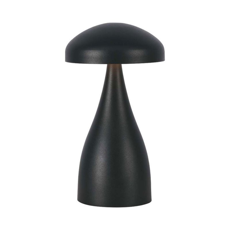 Lampada LED da Tavolo 1W con Batteria 1800mAh Ricaricabile USB C Colore Nero in Metallo Dimmerabile 3 In 1 SKU-7895