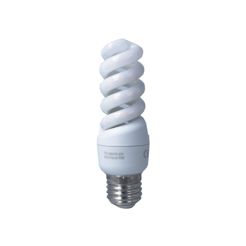 [LC27S08C] Lampada Led E27 Spirale 8W 720LM D38X122mm, Disponibili 3000K 4200K 6500K  (Bianco Caldo 3000K)