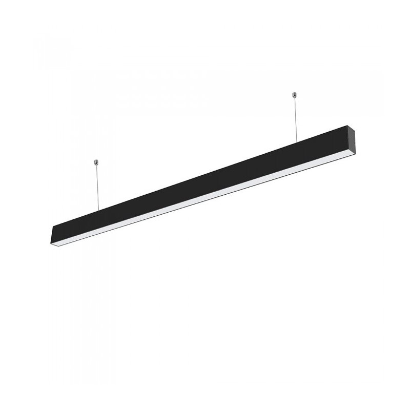 [SV0374] Lampada Led Lineare A Sospensione Slim 120cm 40W Corpo Nero Neutro 4000K Allungabile Chip Samsung SKU-21374