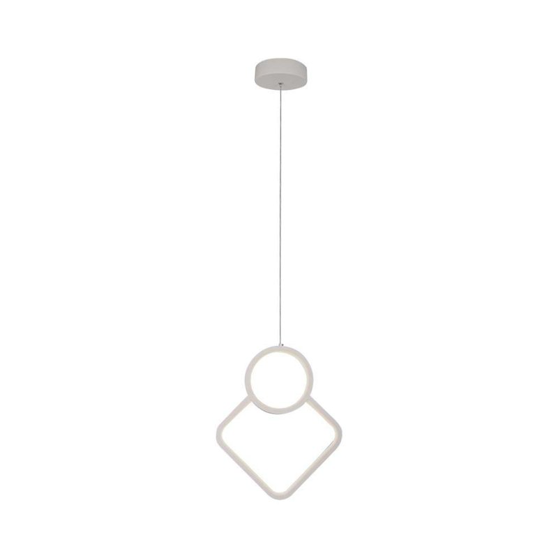 [SV15338N] Lampadario LED a Sospensione 12W dal Design Moderno 28*196cm Colore Bianco 4000K SKU-15338