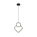Lampadario LED a Sospensione 12W dal Design Moderno 28*196m Colore Nero 3000K SKU-14998