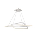 Lampadario LED a Sospensione 48W 5150lm Doppio Quadrato Incrociate Bianco 3000K Triac Dimmerabile SKU-14988