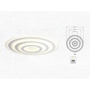 Lampadario LED con Montaggio a Plafone Rotonda Tripli Anelli Diametro 600mm 400mm 200mm 3000K 85W Dimmerabile Triac Dimmer SKU-3910