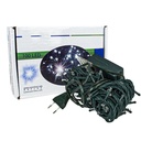 Luci Per Natale Catena 100 Led 9M Colore Bianco Freddo IP44 Lucciole Per Decorazioni Natalizie Con Filo Verde