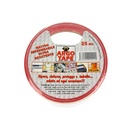 Nastri Antinfortunistici Striscia Di Sicurezza Telato Bianco e Rosso 50mm X 25mt Distanza di Cortesia Adesivo Segnaletica Da Pavimento Muro