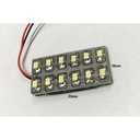 Pannello LED 12V blu 1,5W, 12 SMD 3528, plafoniera adesiva 35x18mm