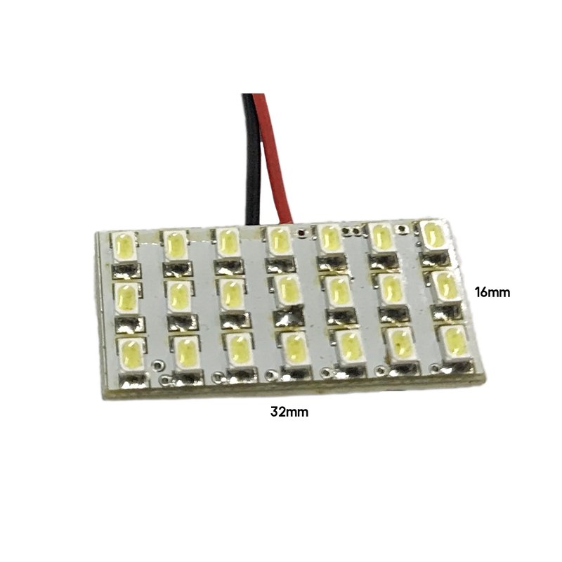 Pannello LED 12V con 21 LED SMD 3014 Bianco Freddo – Plafoniera Interna per Auto, Furgone, Camper
