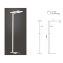 Piantana Lampada Led Da Terra Moderna Bianco Interruttore Rotella Corner Quadrato Dimmerabile 80W Alta 195cm SKU-8526