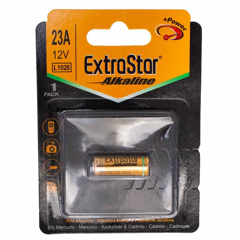 Pila Batteria L1028 12V 23A LR23A MN21 LRV08 V23GA 8LR932 Super Alcalina Confezione da 1 Pezzo