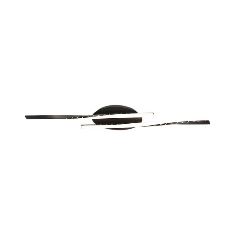 Plafoniera Lampadario LED dal Design Moderno 12W Colore Nero 945*60mm 3000K SKU-7001