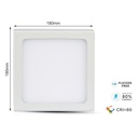 Plafoniera Pannello Led Slim Montaggio a Plafone Quadrato 190X190X24mm 18W 3000K SKU-4919