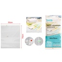 6 pezzi sacchetti sottovuoto per vestiti 50x70 cm, buste trasparenti riutilizzabili