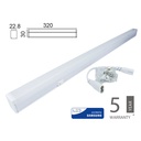 Plafoniera Tubo Led T5, Regletta Led 30cm 4W Neutro 4000K Lineare Raccordabile Allungabile Chip Smd Samsung SKU-21690