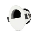 Portafaretto LED da Incasso GU10 Mezza Luna Orientabile, Ø83 Foro 75 mm Alluminio