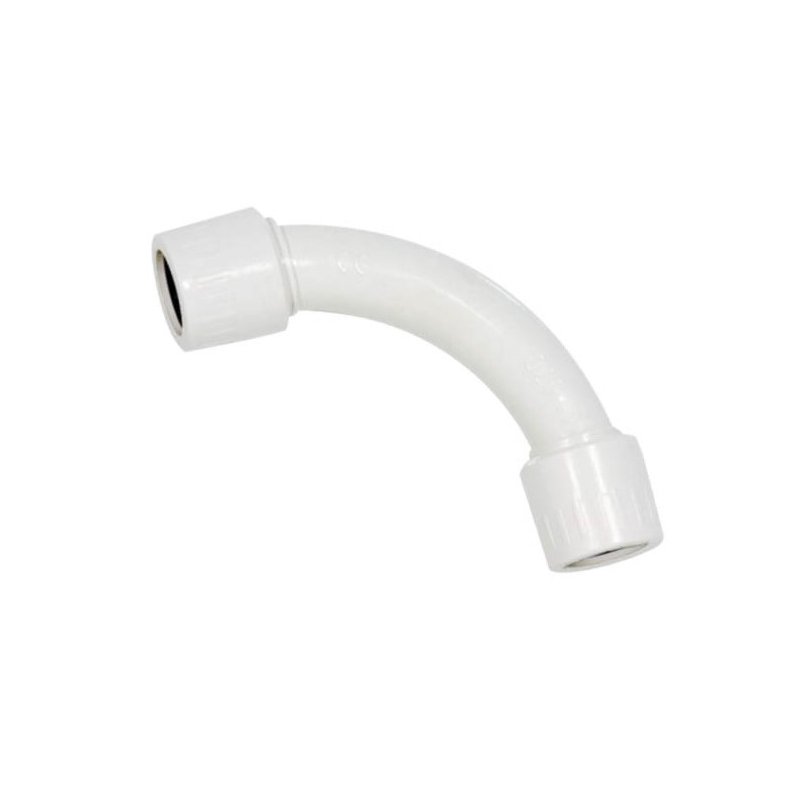 [FG16132] Raccordo Tubo Rigido Diametro 32mm IP65 Curva Semplice 90° Tubo a Tubo FAEG FG16132