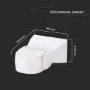 Sensore di Movimento a microonde 180° 300W Montaggio a Parete IP65 SKU-23164