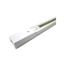 Binario Monofase Completa Da 1 Metro Colore Bianco Per Faro Led A Binario Monofase, Testa di Alimentazione Inclusa