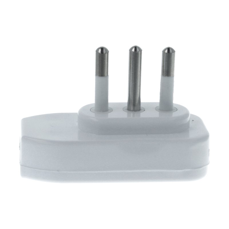 Spina Elettrica Volante Piatta Salvaspazio Laterale 2P+T 10A 250V Bianco XSL1028A
