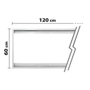Struttura Telaio Supporto Cornice Per Montaggio Pannello Led 120X60cm