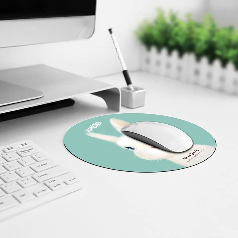 Tappetino Mouse Mousepad da Scrivania Rotondo Disegno Casuale Misura 22 x 22 cm Fondo in Gomma Antiscivolo