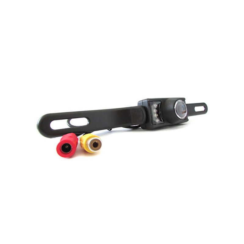 Telecamera Retromarcia Portatarga Infrarossa Stagna IP65 7 Led 12V Per Auto