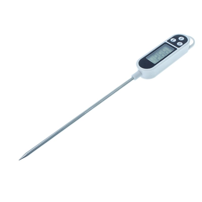 Termometro digitale da cucina con sonda, LCD, -50 +300°C, per cibi e bevande