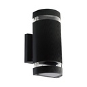 Lampada LED da Muro Con Portalampada 2xE27 Doppio Fascio Luminoso Rotonda IP44 SKU-93573