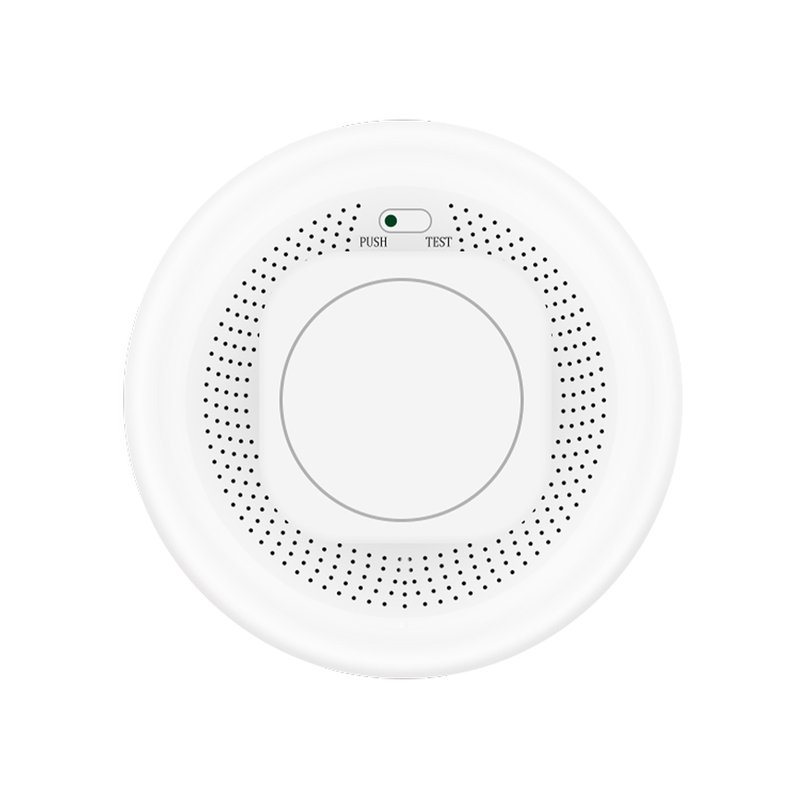 ZigBee Sensore Fumo Rilevatore di Incendio Allarme Antincendio con Sensore Fotoelettrico Indipendente