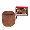 Scaldapiede Elettrico 5V Caldo fino a 6 ore Ricarica Veloce Tessuto Morbido Colore Marrone