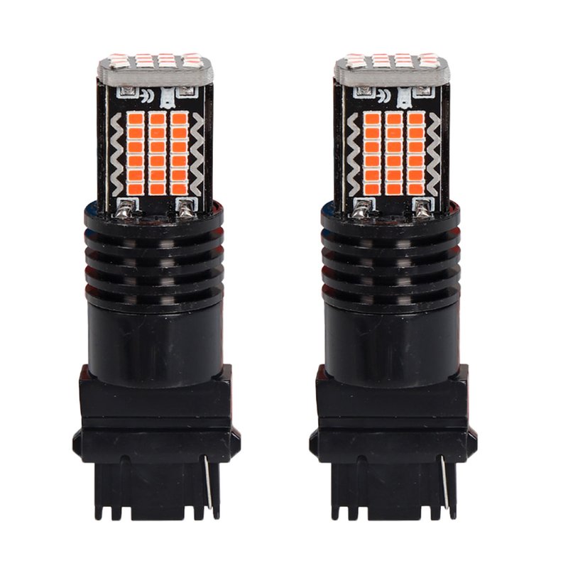 2 Pezzi LED 3157 T25 P27/W 54mm Lampade Auto Camion 12V 24V Canbus 48 SMD 2016 300lm 3.5W Mono Filamento Rosso