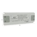 Alimentatore Trasformatore CV 40W 24V 1,67A Super Slim Solo 19mm Spessore