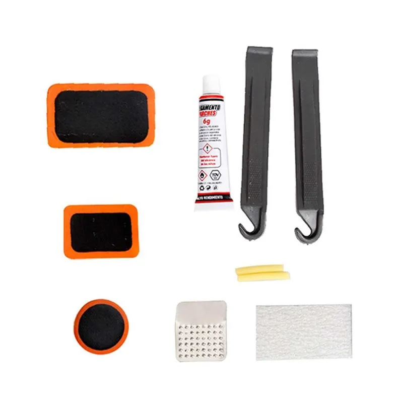 [PT200940] Kit Riparazione per Pneumatici Bicicletta Riparazione Camera d'Aria Bici Moto Veicoli con Pneumatici in Gomma Kit da 12 Pezzi