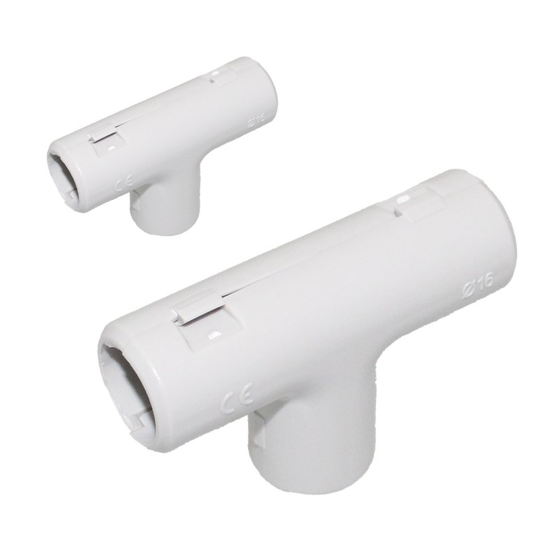 2 PZ Giunto T Ispezionabile Reversibile per Tubo Rigido 16mm IP40
