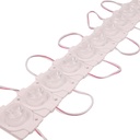 10 Moduli Mattone LED 12V 1,5W 190lm 50×32×15mm Bianco Caldo 3000K IP67, Angolo Asimmetrico 10°X60°, Cavo 8cm Tra 2 Moduli, Totale Lunga 130cm 15W 1900lm