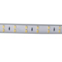 Bobina 100M Striscia Led 220V Bianco Caldo 3000K IP65 Passo 12mm 12W/M 1300LM/W Tagliabile 20cm Doppia Fila 120 smd 2835/m