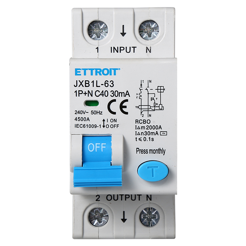 Interruttore Magnetotermico Differenziale 1P+N 40A 4.5kA 30mA 220V Occupa 2 Moduli DIN
