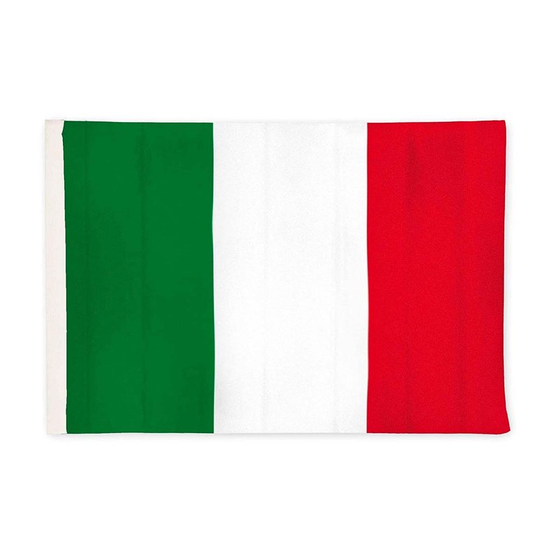 Bandiera Italia 145x90 cm, tricolore in poliestere con passante per asta