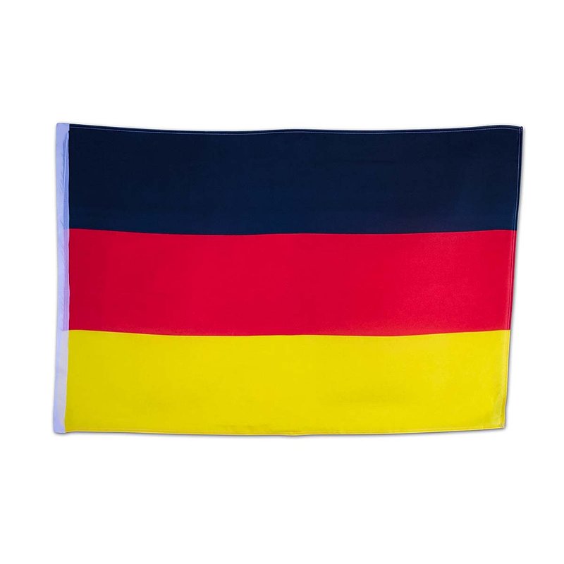 [AD090DE] Bandiera Germania 145x90 cm, tessuto poliestere con passante per asta