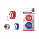 2 Pezzi Nastro in Teflon Sigillante PTFE 12mm x 10MT per Riparazioni Idrauliche