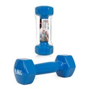 Manubrio esagonale 5 kg in ghisa rivestita gomma antiscivolo