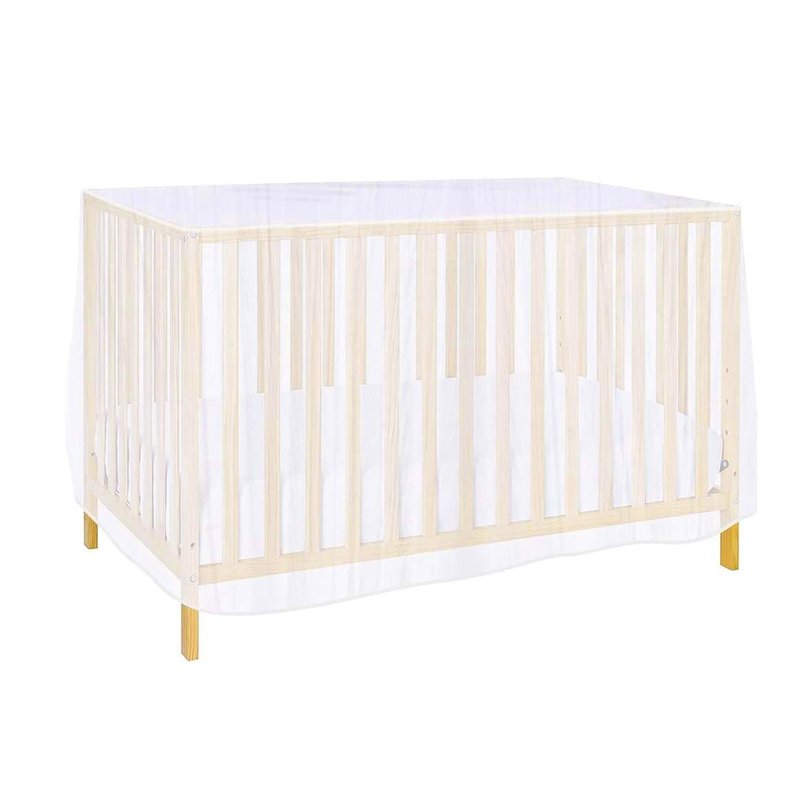 Zanzariera universale per culla e lettino 70x140x70 cm, bianca, lavabile